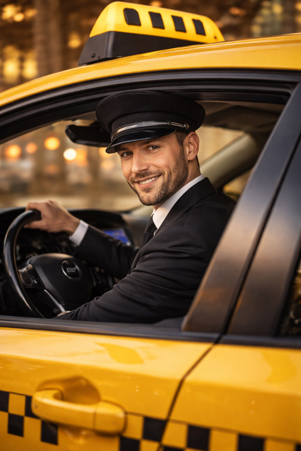 Taxi driver portrait