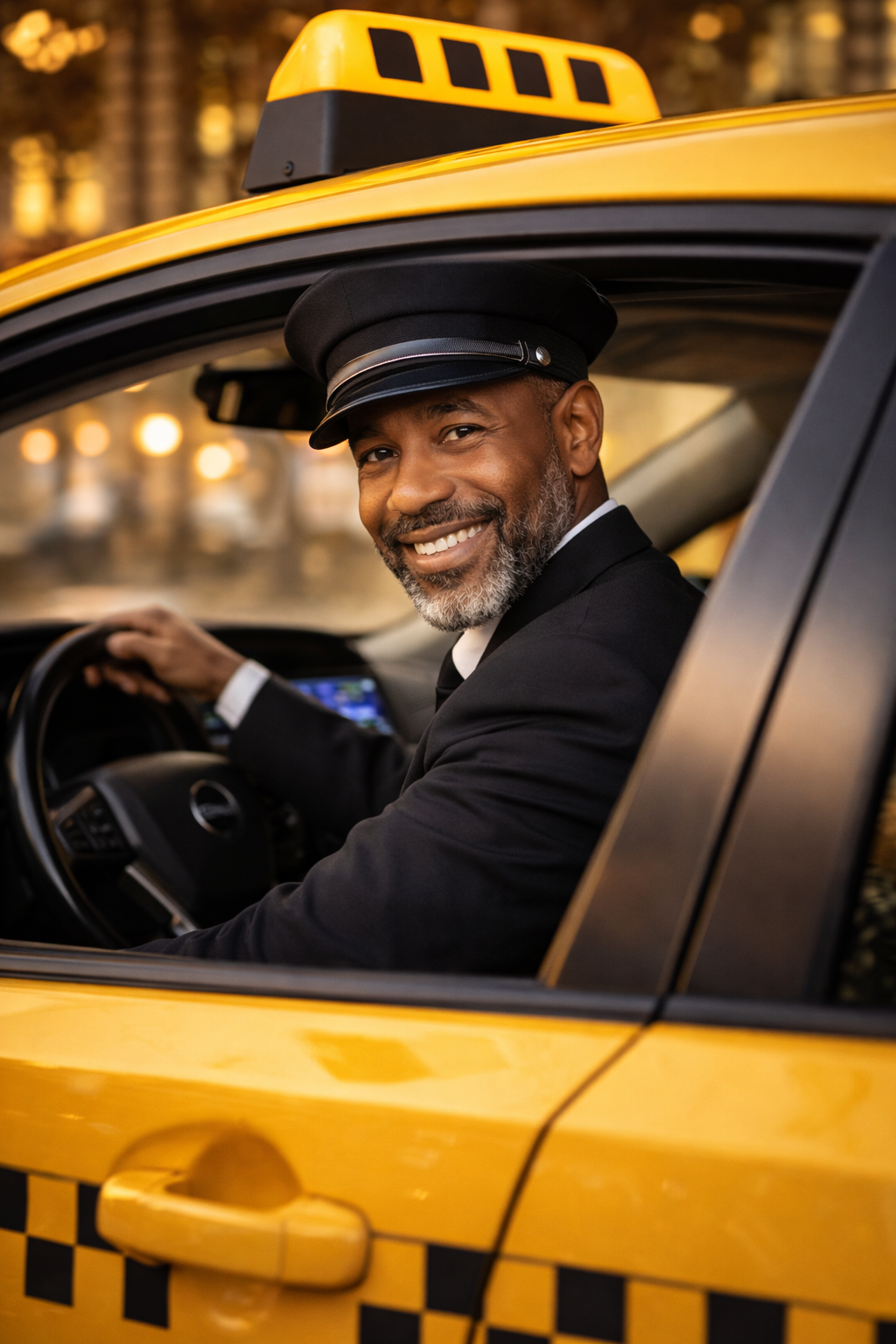 Taxi driver portrait